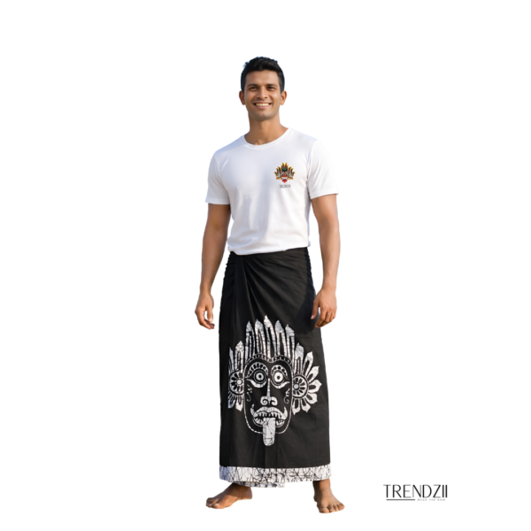 Heritage Mask Sarong White